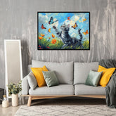 Katzenjagd Butterfly -Puzzles 1000 Stücke